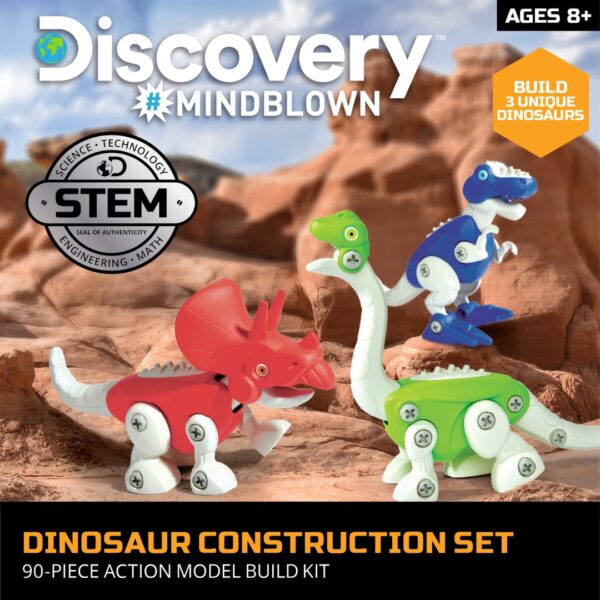 Discovery Mindblown – 90-Piece Dinosaur Construction Set