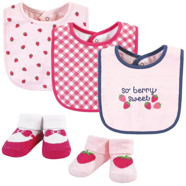 5pcs Bib And Sock Set (0-9m)