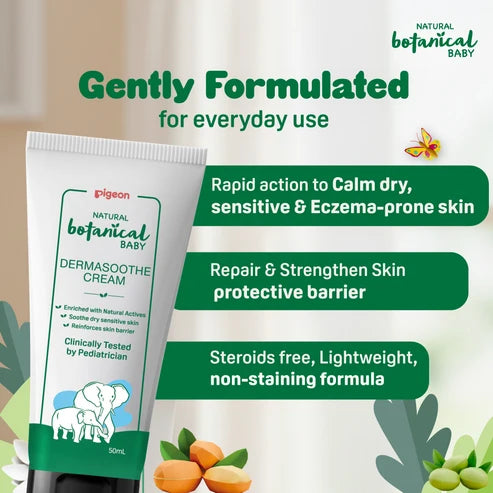 Pigeon Natural Botanical Baby Dermasoothe Cream 50ml