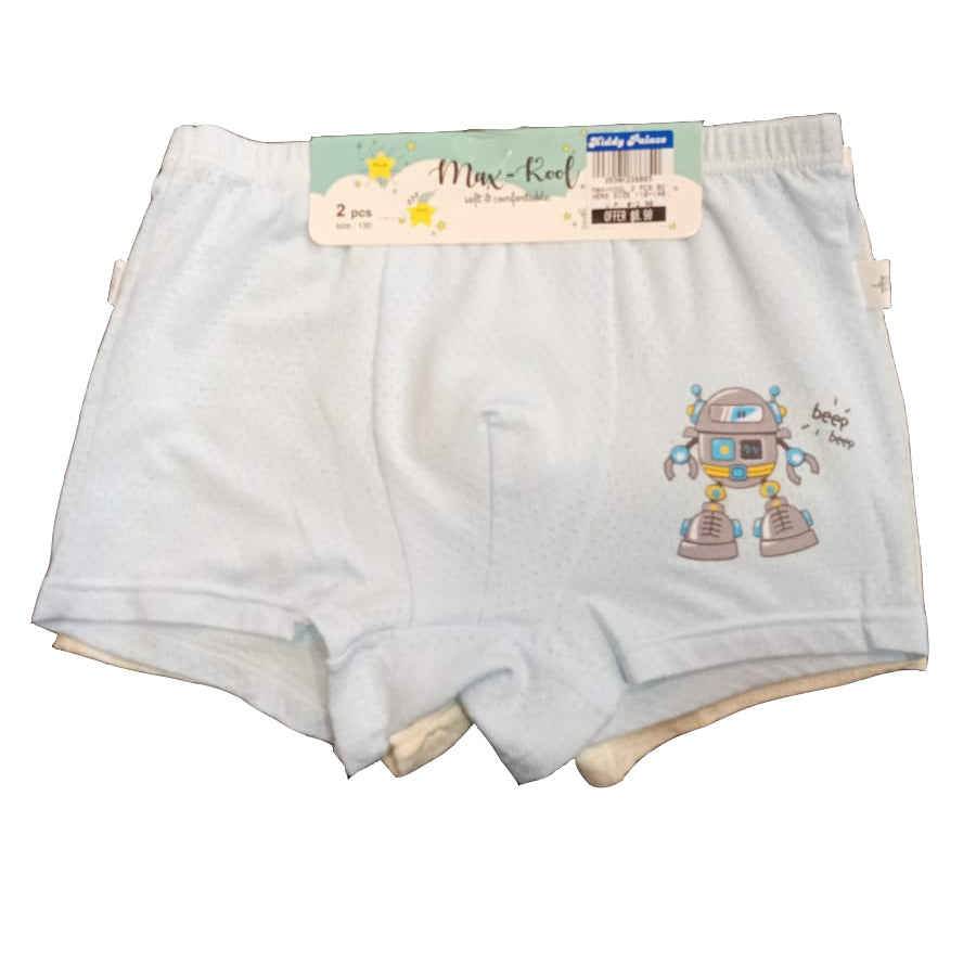 Boy's Bamboo Fiber Boxer 2 pcs Assorted Col Set