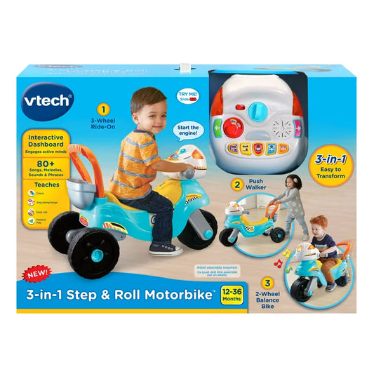 VTech 3-in1 Ride with Me Motorbike
