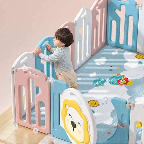 Smart System Foldable Safety Play Yard - Lion