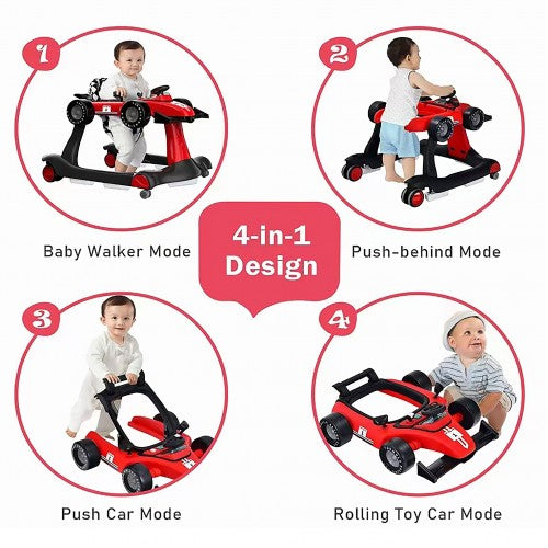 4 In 1 Formula Walker & Pusher (Red)