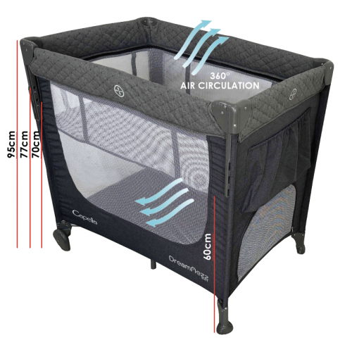 DreamNezz 5 In 1 Co-Sleeper 26" x 38" Free Foam Mattress