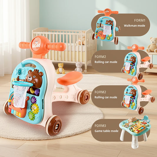 4 In 1 Musical Baby’s Pusher/Ride On/Table/Activity Partner