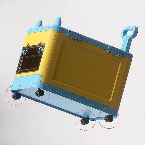 Stackable Toy Clothes Storage Box W/ Wheel & Lid for Building LEGO Block (2 Colour Option)
