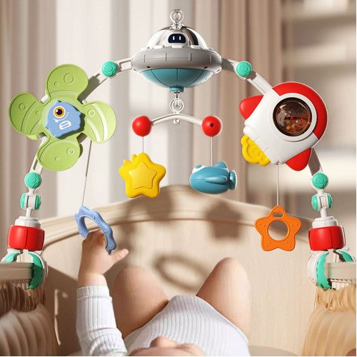 Baby Travel Musical Play Arch on Stroller/Crib/Carseat - Galaxy