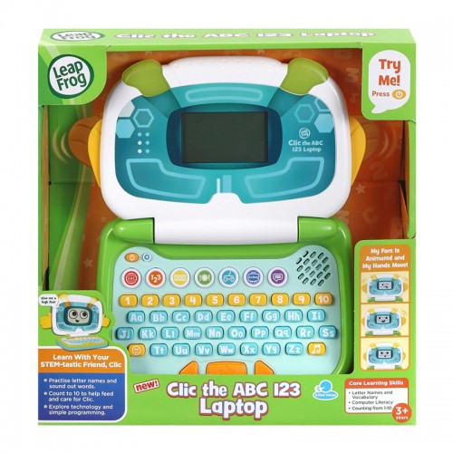 LeapFrog Clic the ABC 123 Laptop (Green) – Kiddy Palace