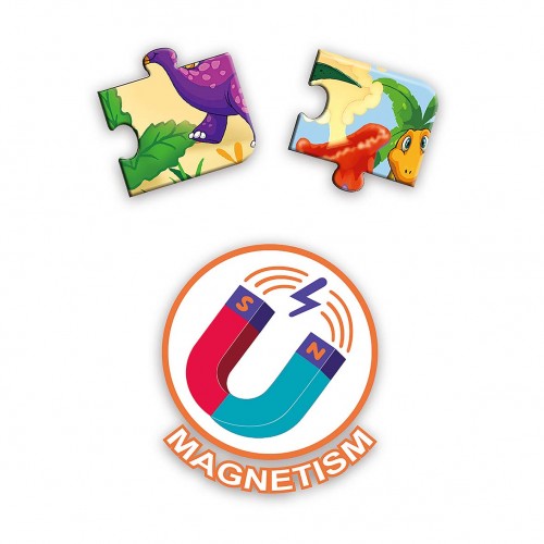 Montessori Educative Magnetic Jigsaw Puzzle 40pieces - Dino