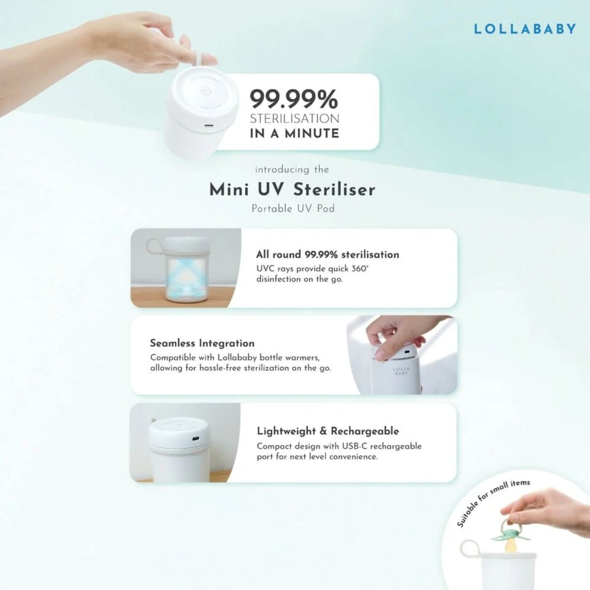 Lollababy LED UV Sterilising Pod