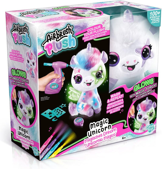 Style 4 Ever Airbrush Plush - Glow in the Dark Magic Unicorn