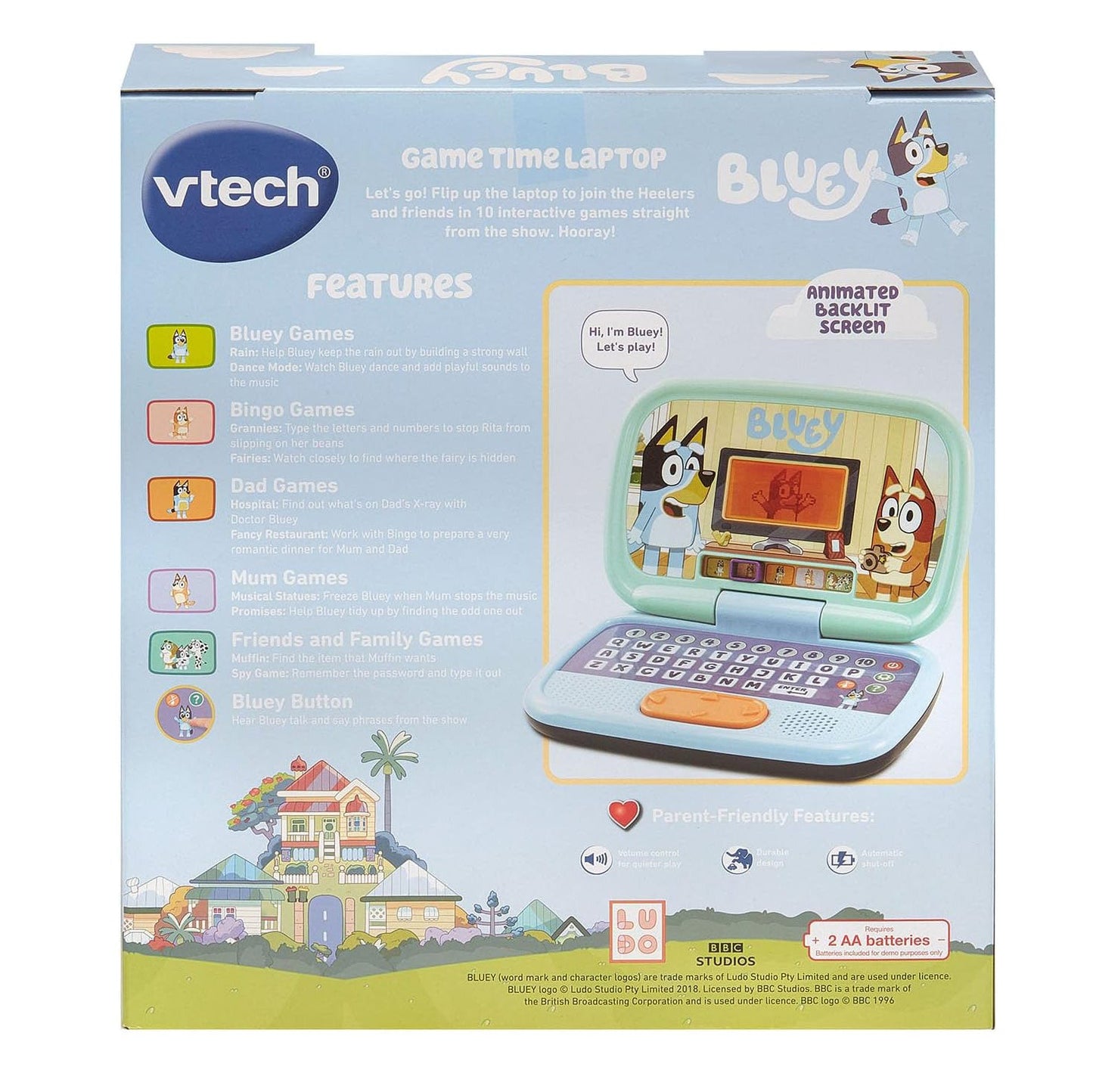 VTech Bluey Game Time Laptop