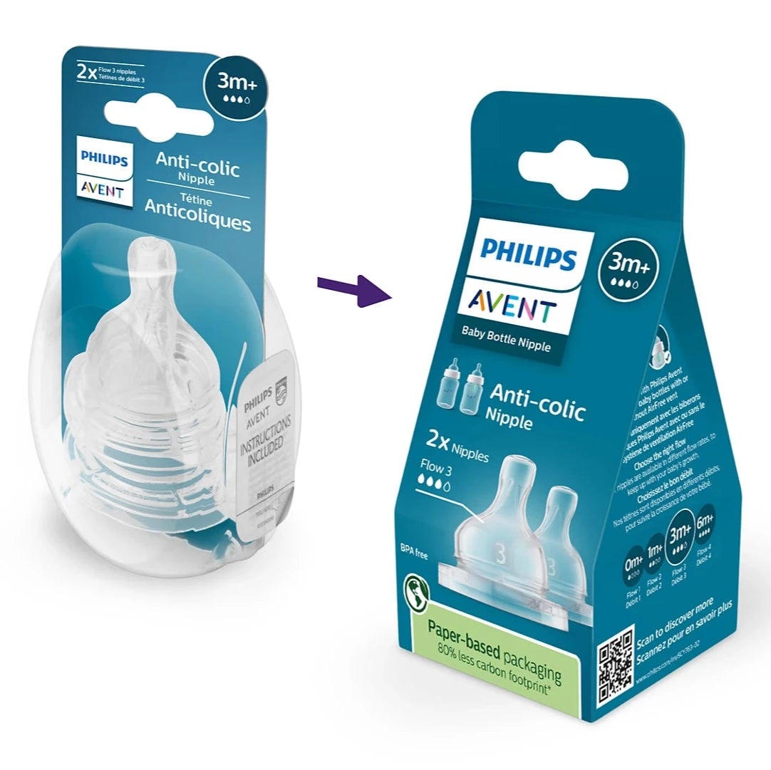 Philips Avent Anti-colic Teats Airflex Flow 3