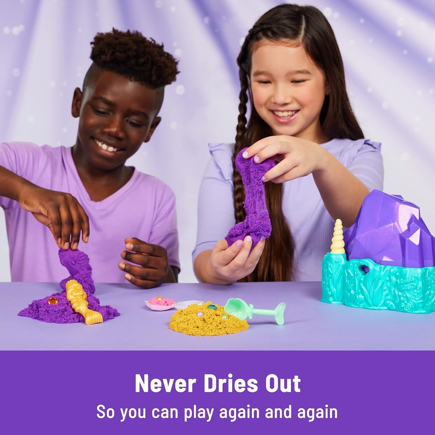 Kinetic Sand - Ack Mermaid Crystal Playset