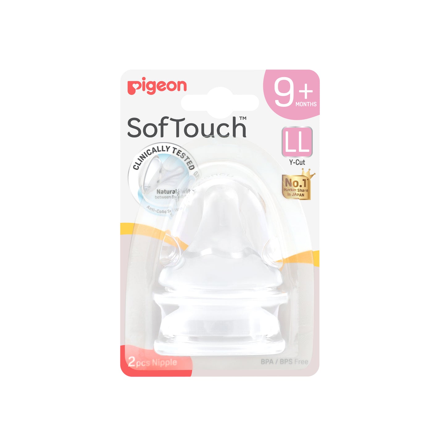 Pigeon SofTouch™ Nipple 2pc ( LL )