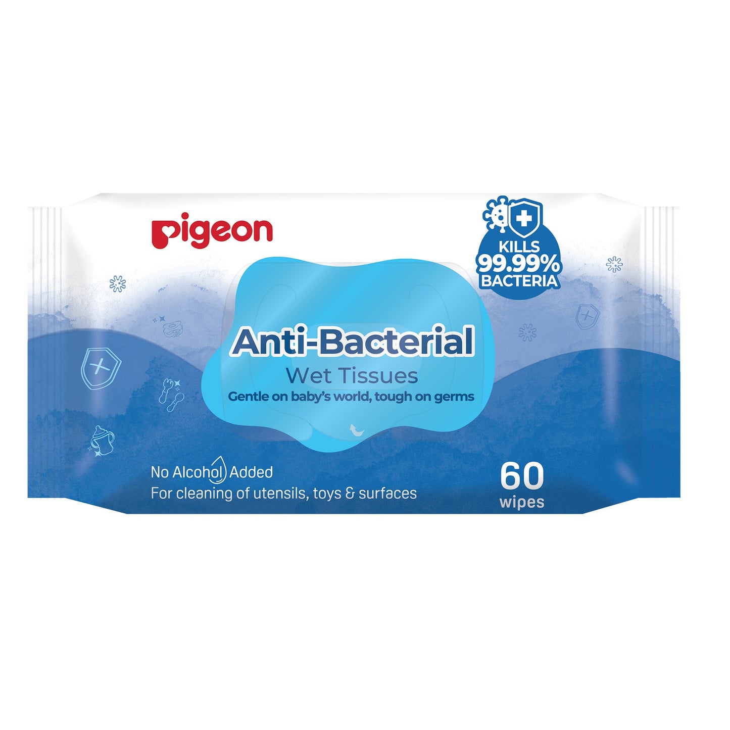 Pigeon Anti-bacterial wet wipes 60pcs Refill