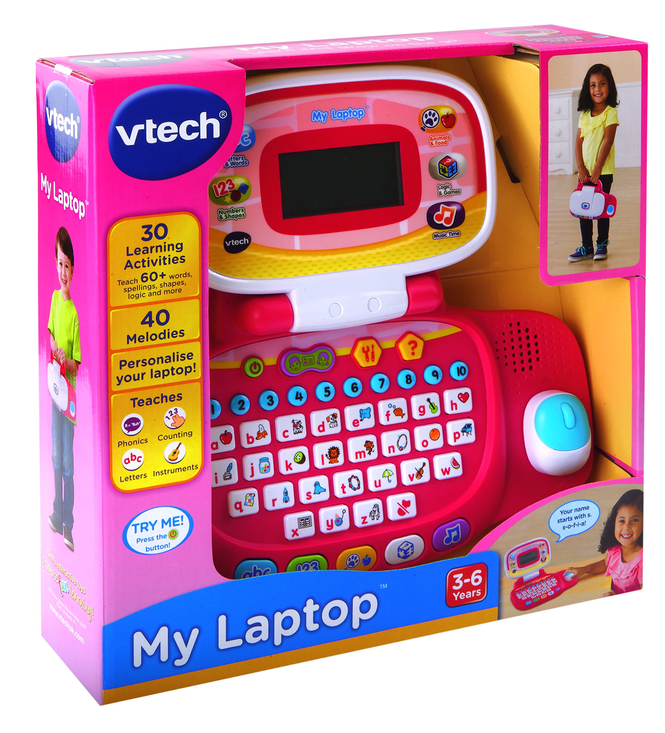 VTech MyLaptop Pink – Kiddy Palace