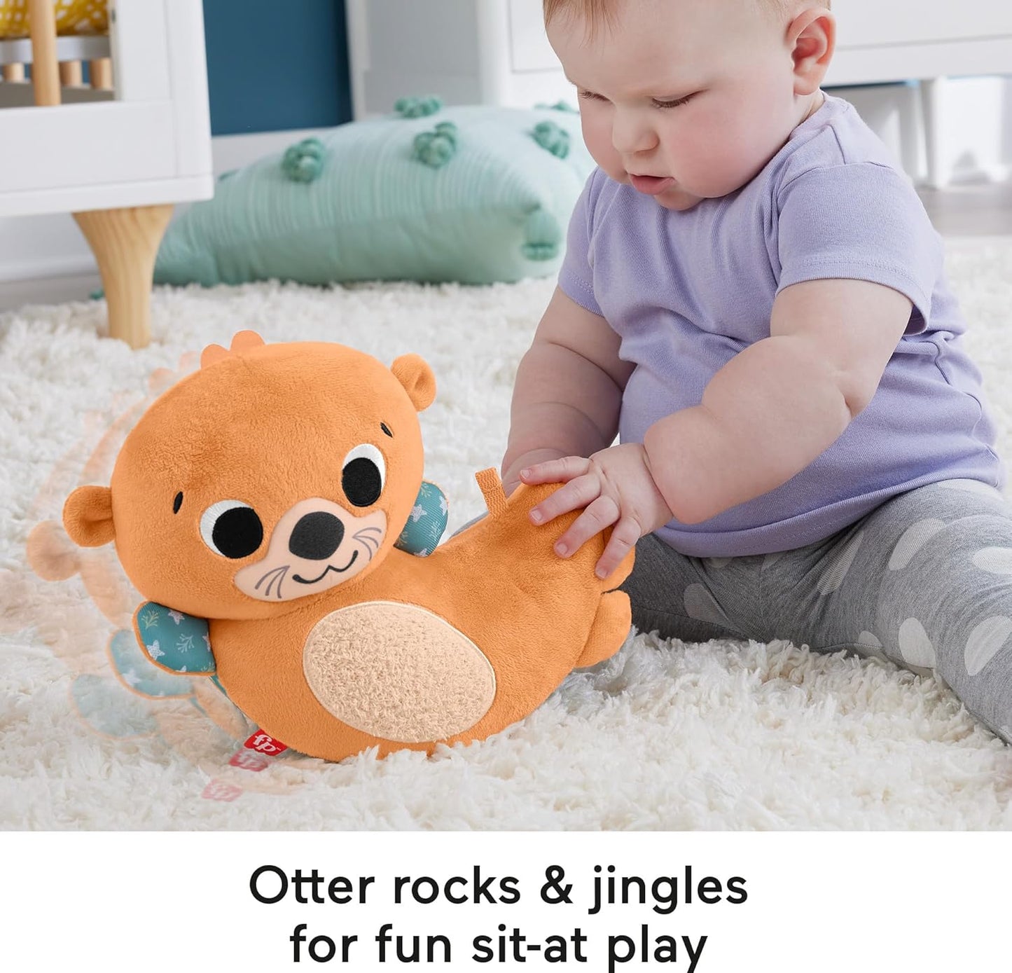 Fisher Price Tummy Time Otter Plush