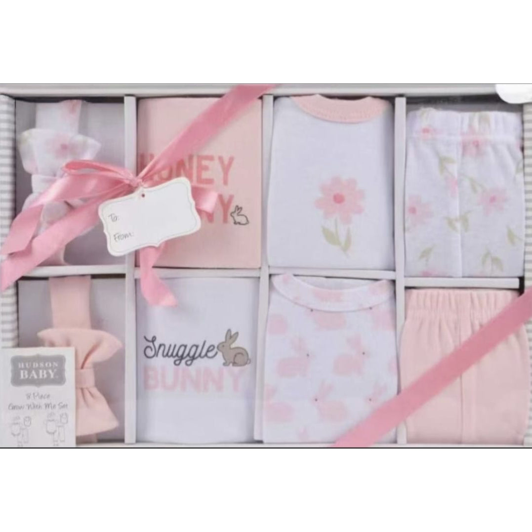 Hudson Baby 8pcs Newborn Baby Clothing Gift Set