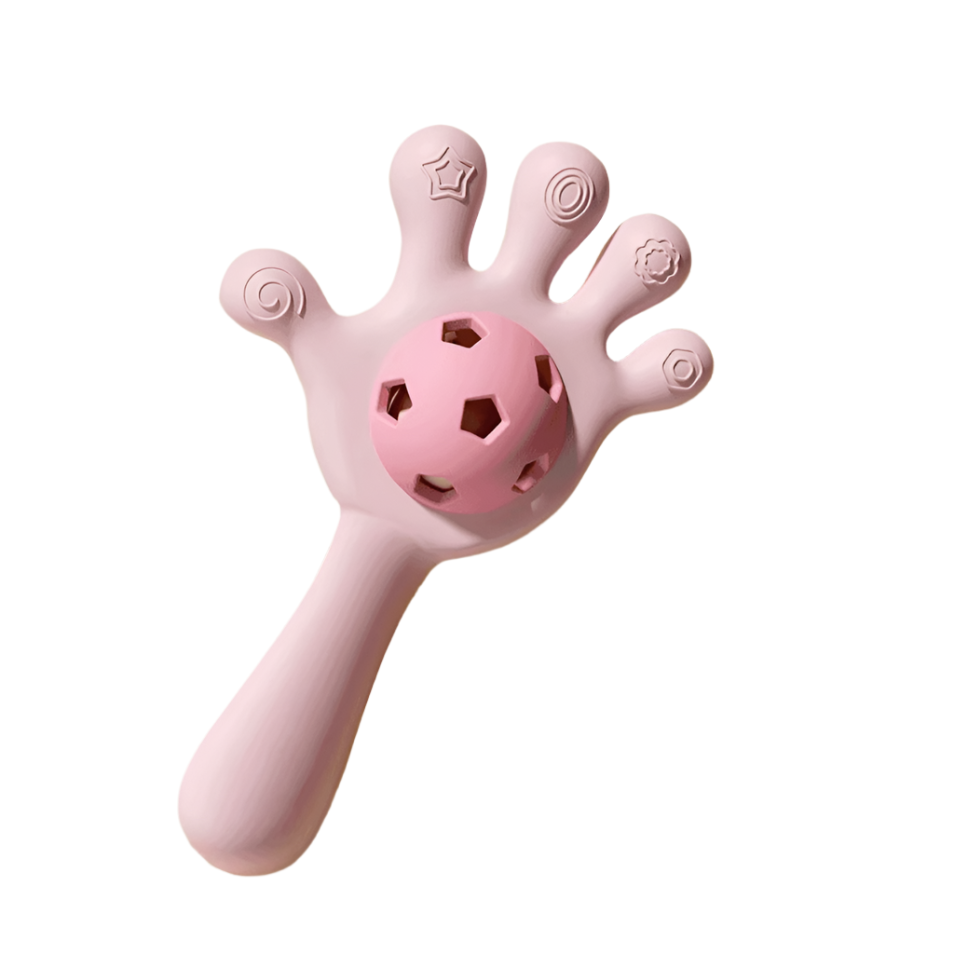 Baby Teething Hand Rattle Activity Toy