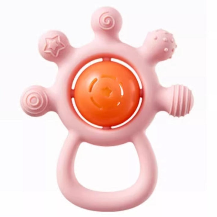 Silicone Rattle Teether Toy