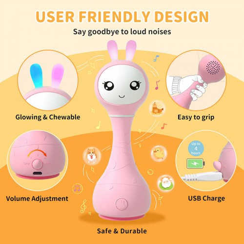 Alilo Smarty Shake & Tell Interactive Rattle