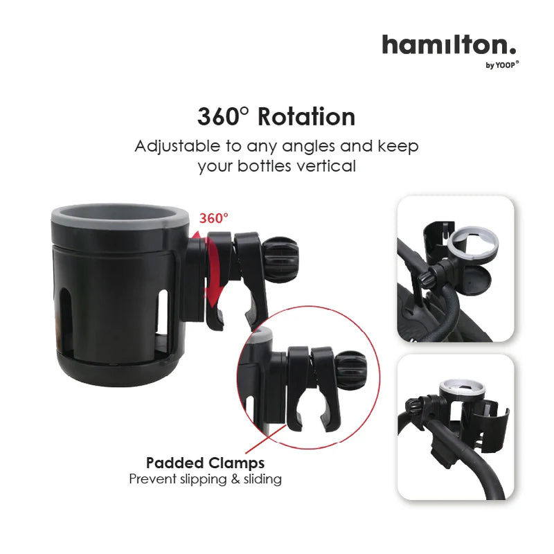Hamilton 2 In 1 Universal Twin Cup Holder