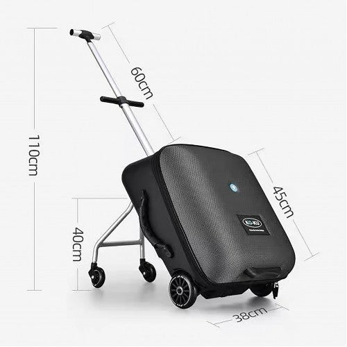 Baby Travel Stroller/Ride On Cabin Size Expandable Luggage - Black