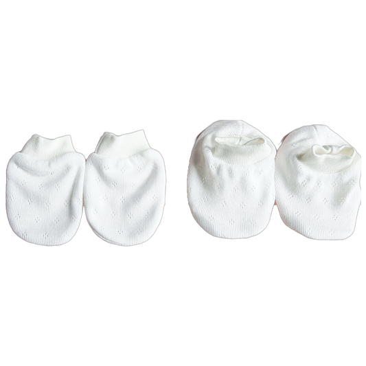 Baby Mitten and Bootee Set For Preemie