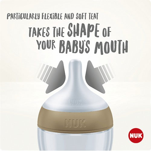 NUK Perfect Match Temperature Control Bottle with Soft Silicone Teat 150ml