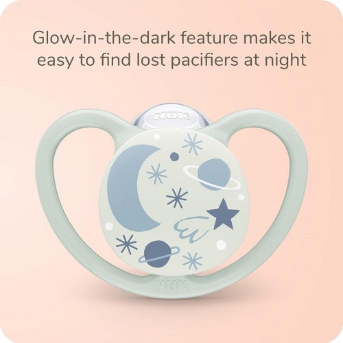 NUK Space Night Silicone Soother Pacifier 1pc/box (6-18mth)