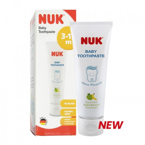 NUK Baby Toothpaste 40ml - Natural Apple Banana flavour (3 - 12 moths)