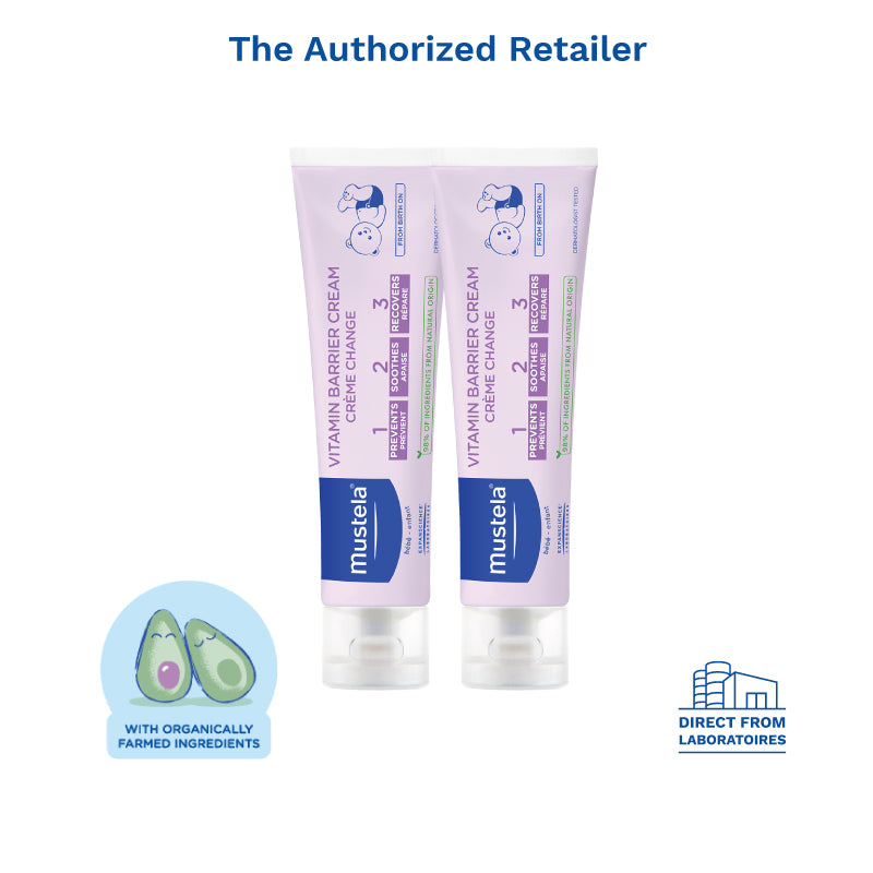 Mustela Vitamin Barrier Diaper Rash Cream 123, 100ml