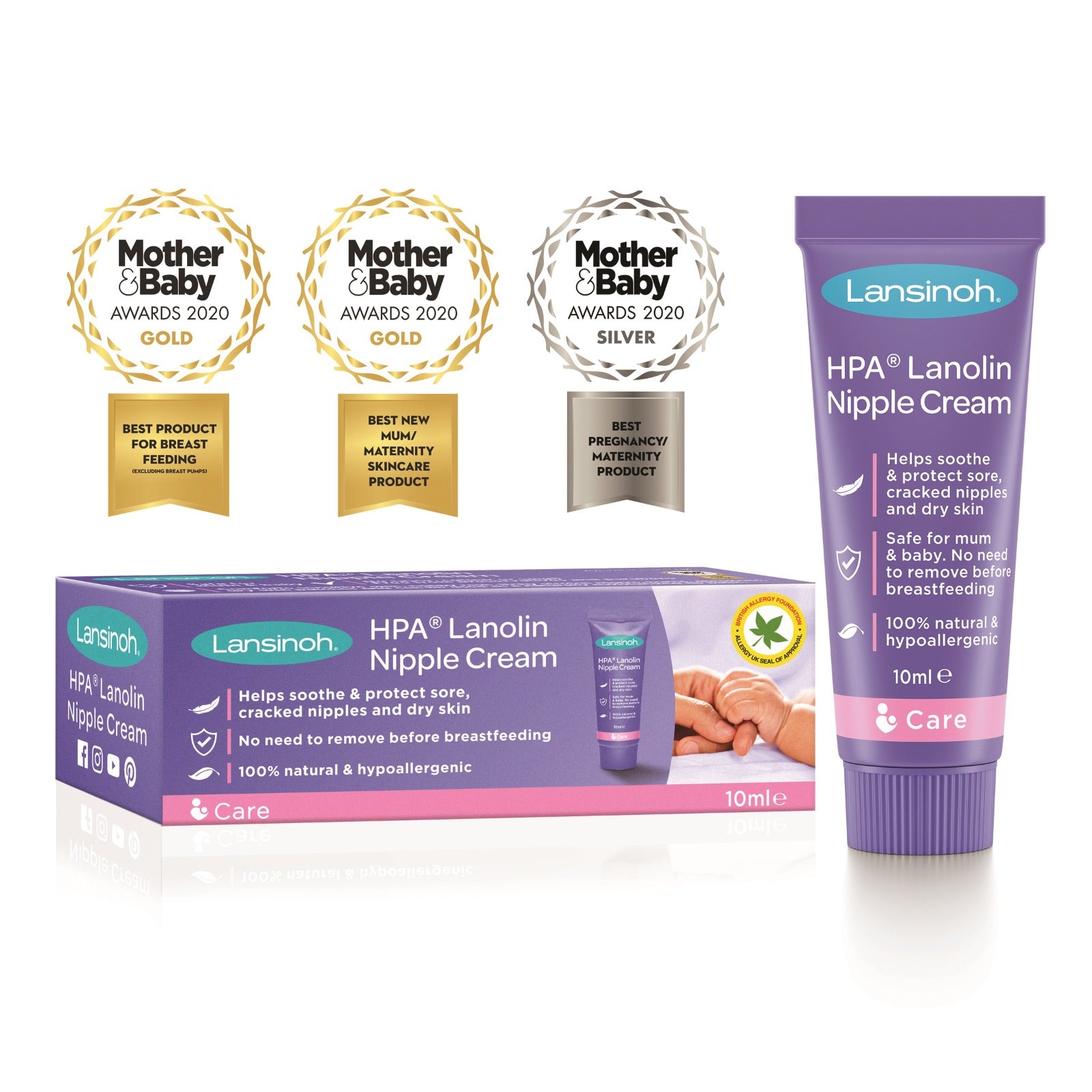 Lansinoh HPA Lanolin Nipple Cream (10ml) – Kiddy Palace