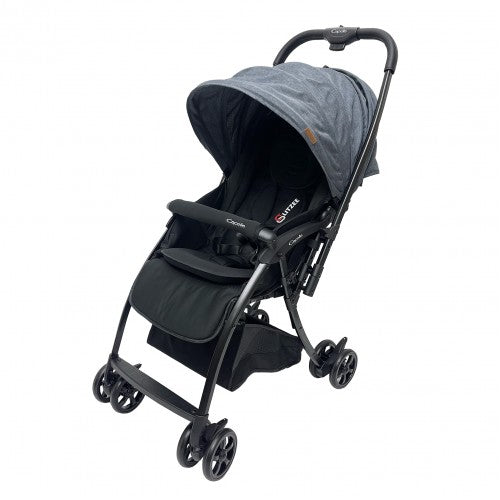 Capella S238 Glitzee One-Hand Fold Stroller (Black)