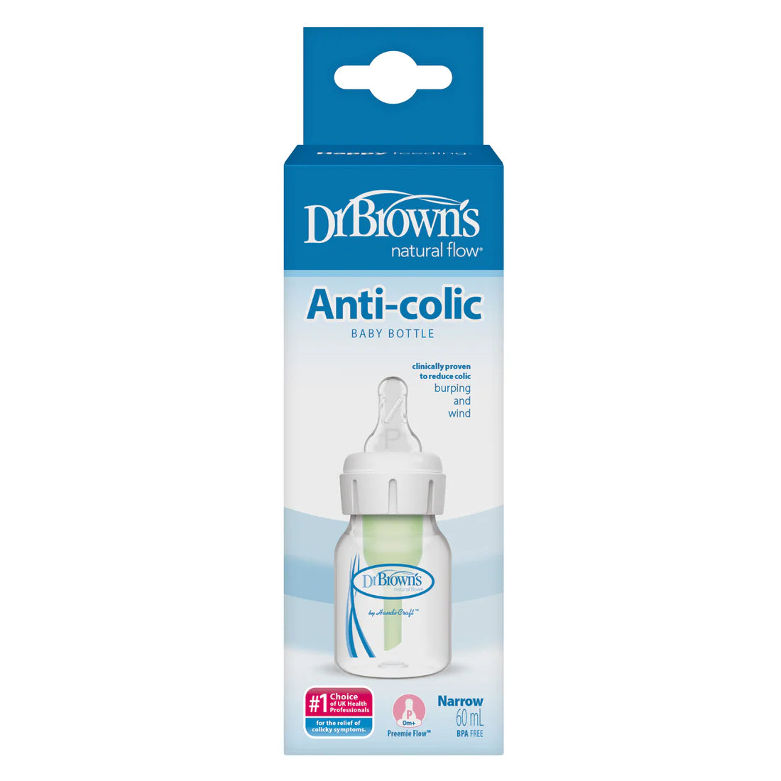 DR. BROWN'S Options+ Narrow Neck PP Bottle, 60ml, 1-Pack