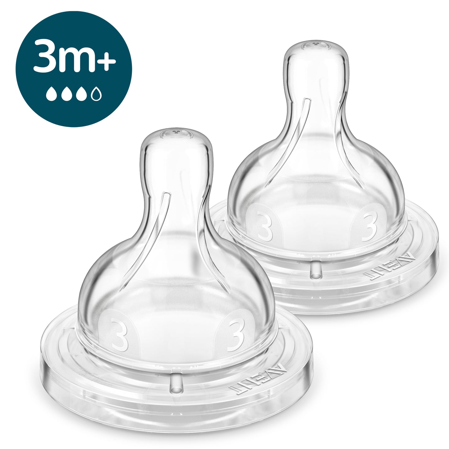 Philips Avent Anti-colic Teats Airflex Flow 3