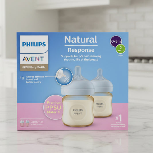 Philips Avent Natural Response PPSU Baby Bottle Twin Pack 120ml x 2