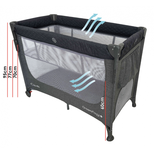 DreamNezz Plus 5 In 1 Co-Sleeper 24" x 48" Free Microfibre Foam Mattress