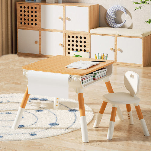 Little Kids Table & Chair Set W/Drawing Paper