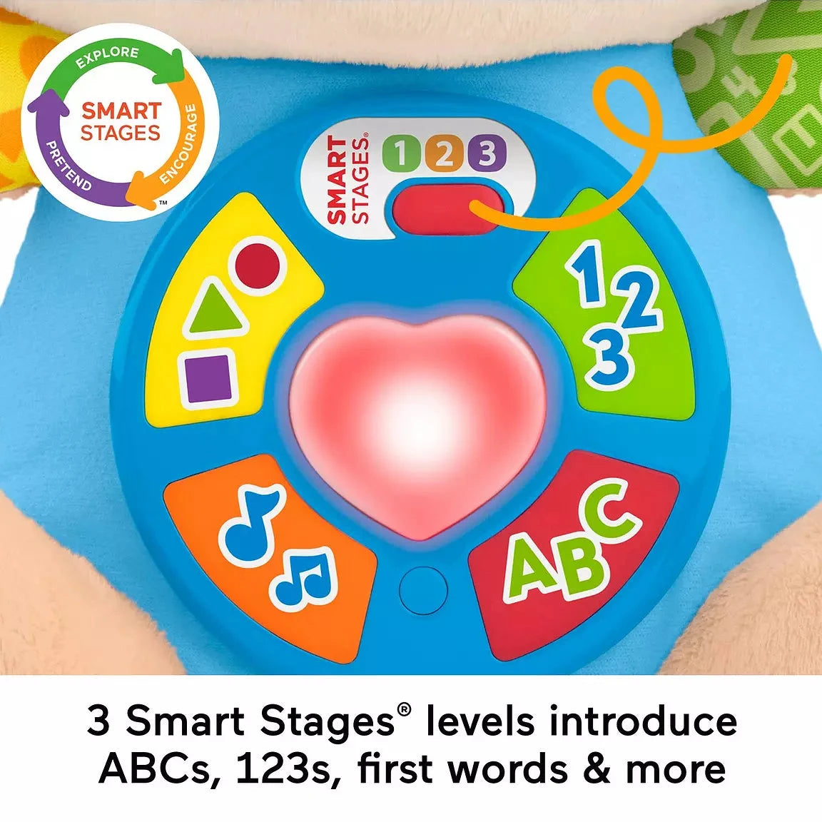Fisher-Price Laugh & Learn Smart Stages Puppy Plush Baby Musical Learning Toy