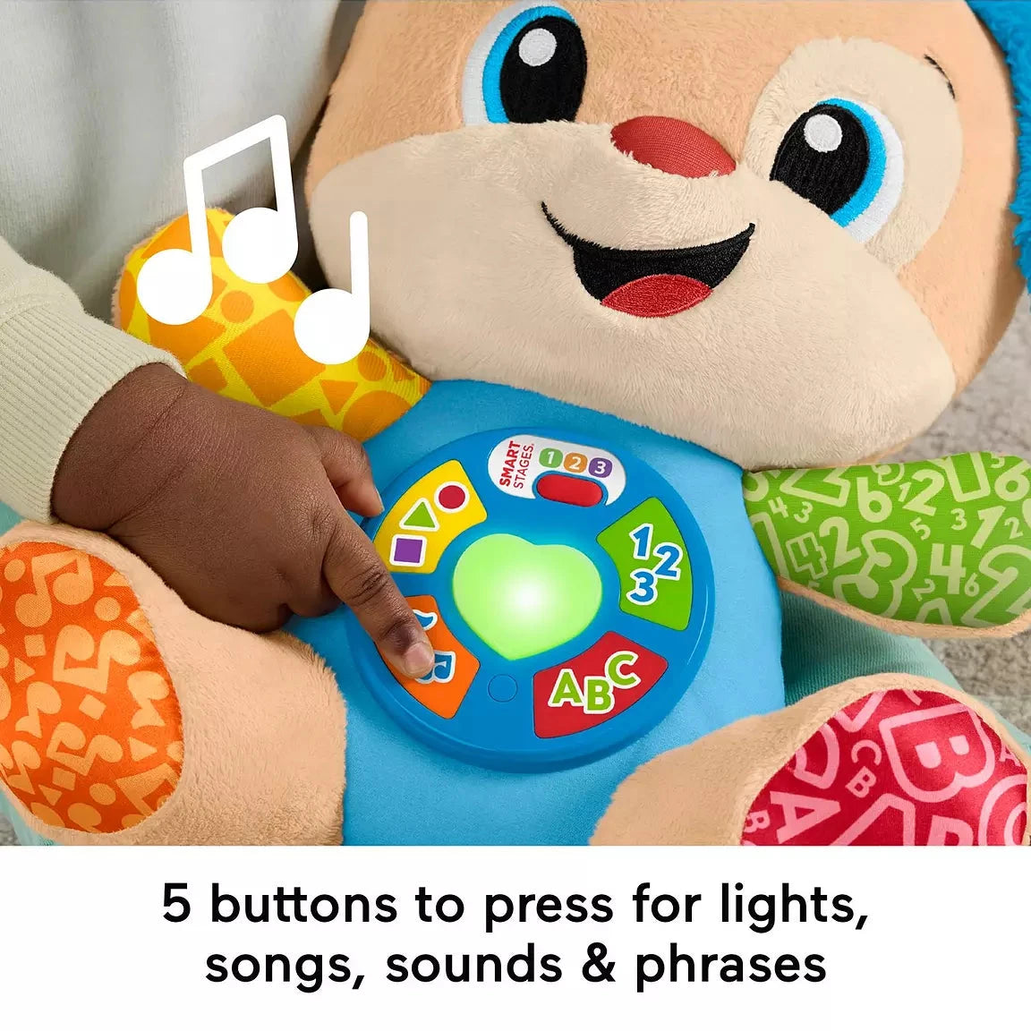 Fisher-Price Laugh & Learn Smart Stages Puppy Plush Baby Musical Learning Toy