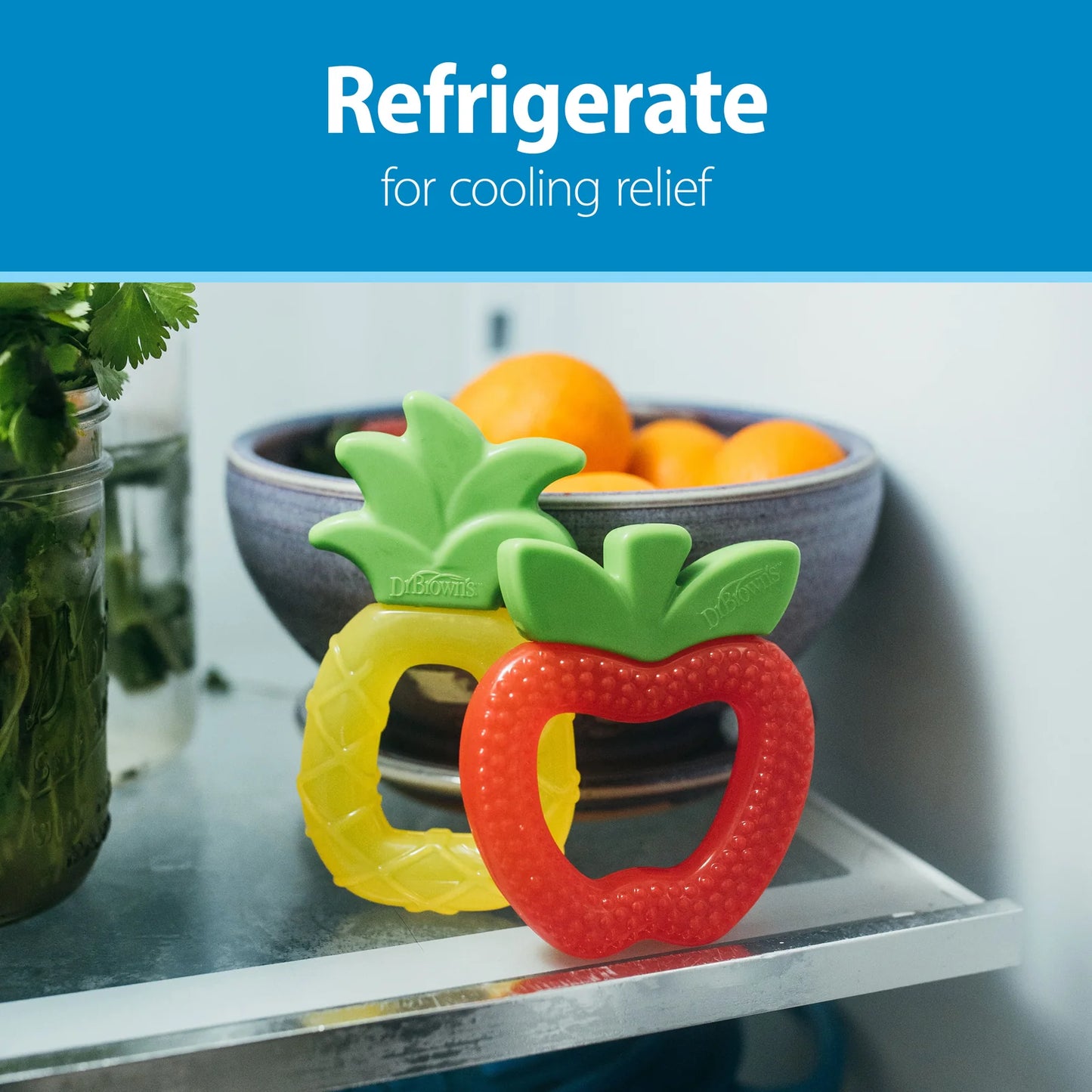 DR. BROWN'S AquaCool Water-filled Teether, Apple