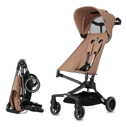 QPlay AIRO Cabin-sized Lightweight Baby Stroller (Khaki)
