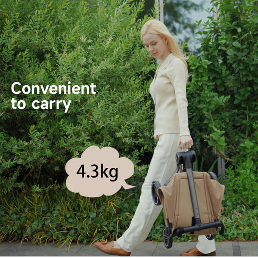 QPlay AIRO Cabin-sized Lightweight Baby Stroller (Black)