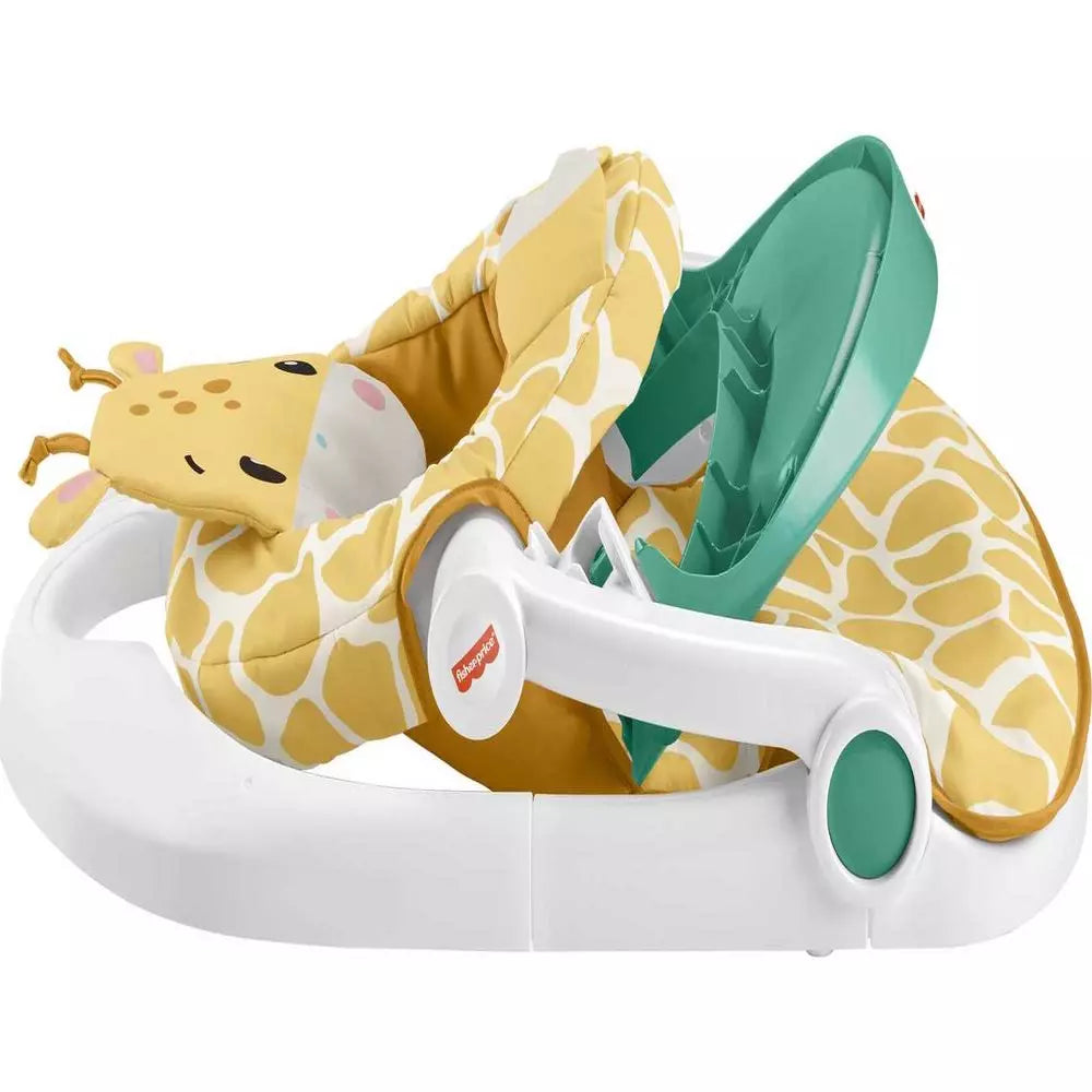 Fisher-Price Sit-Me-Up Floor Seat Portable Infant Chair with Tray and Toy Bar