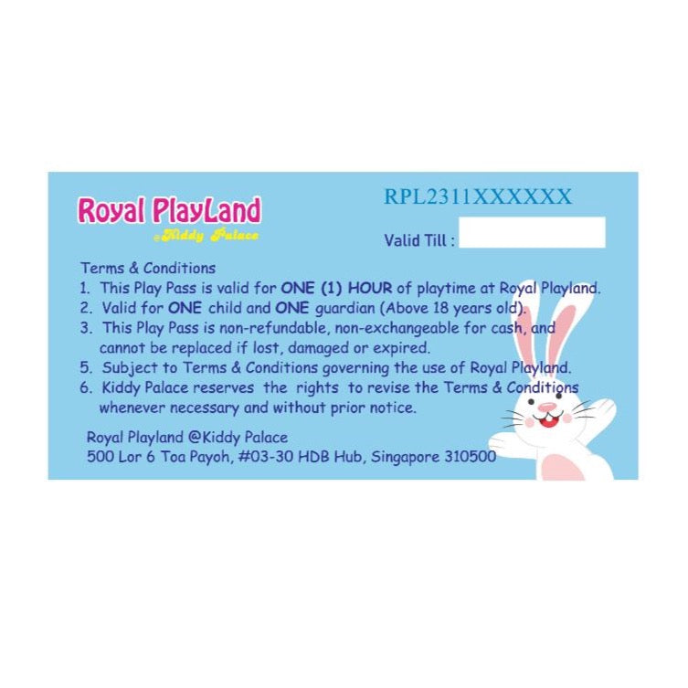 Royal Playland 10 hours package (10 x 1hr)