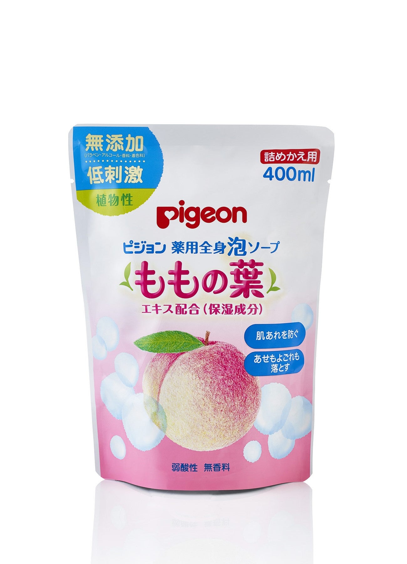 Pigeon Peach Leaf Bubble Shower