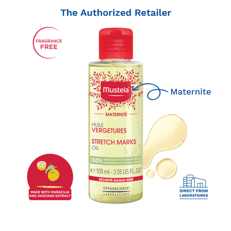 Mustela Maternite Stretch Marks Oil (Fragrance-Free) 105ml/3.5oz - Body  Care, Free Worldwide Shipping