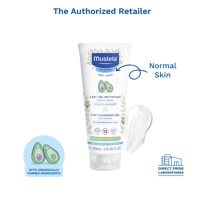 Mustela 2 in 1 cleansing hot sale gel 200ml